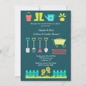 Liebe zum Gartengarten und Gartendusche Einladung (Vorderseite)