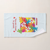 Liebe zum Geburtstag Junge Puzzle Badhandtuch Set (Handtuch)