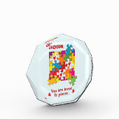 Liebe zum Geburtstag Junge Puzzle Fotoblock (Links)