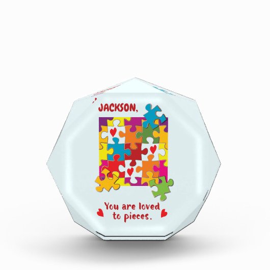 Liebe zum Geburtstag Junge Puzzle Fotoblock (Vorderseite)