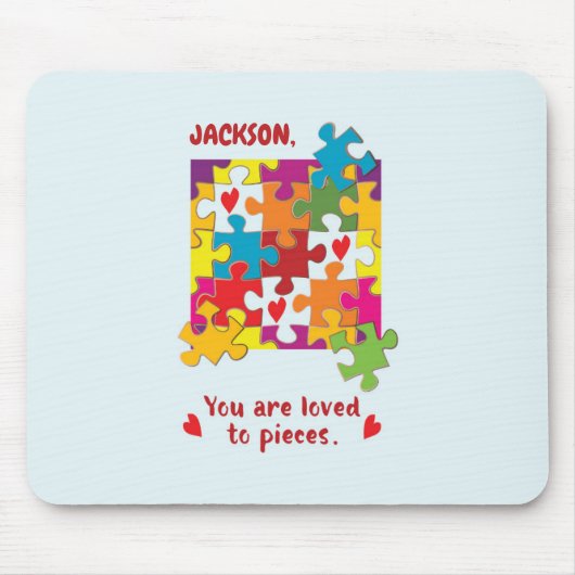 Liebe zum Geburtstag Junge Puzzle Mousepad (Vorne)