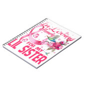 Liebe zum Gedächtnis für meine kleine Schwester Notizblock (Linke Seite)