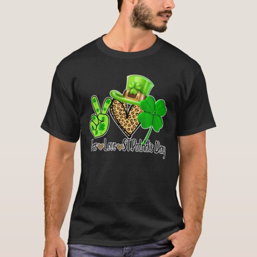 Liebe zum Glück St. Patrick's Day for Men Women T-Shirt (Vorderseite)