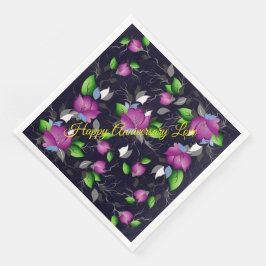 Liebe zum glücklichen Jahrestag Serviette