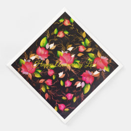 Liebe zum glücklichen Jahrestag Serviette