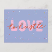 Liebe zum glücklichen Valentinstag Postkarte (Vorderseite)