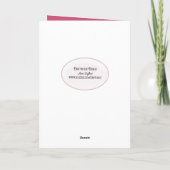 Liebe zum Hochzeitstag Feiertagskarte (Rückseite)