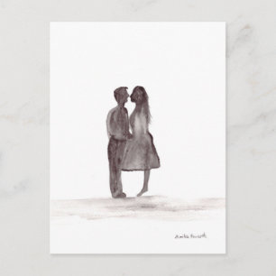 Liebe zum Jubiläum der Liebe Postkarte