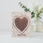 Liebe zum Kaffee Postkarte (Stehend Vorderseite)