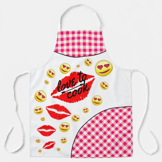 Liebe zum Kochen Schürze (Vorderseite)