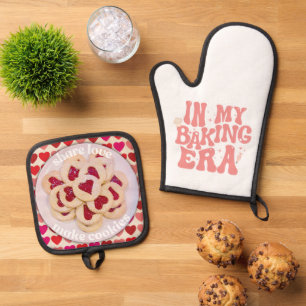 Liebe zum Kuchen Ofenhandschuh & Topflappen-Set