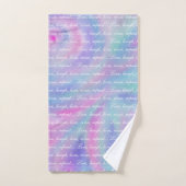 Liebe zum Lebendlachen wiederholen Regenbogen merm Badhandtuch Set (Handtuch)