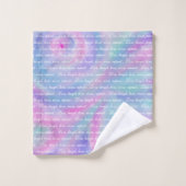 Liebe zum Lebendlachen wiederholen Regenbogen merm Badhandtuch Set (Waschlappen)