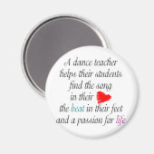Liebe zum Lehren von Tanzzeitschriften Magnet (Vorderseite/Rückseite)