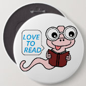 "LIEBE ZUM LESEN" BUCHWORT BUTTON (Vorne & Hinten)