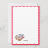 Liebe zum Lesen der Buchhandlung Einladung (Rückseite)