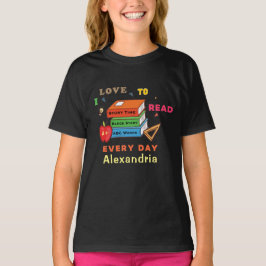Liebe zum Lesen von Büchern Lesen, Anpassen T-Shirt