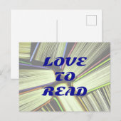 LIEBE ZUM LESEN von Postkarten (Vorne/Hinten)