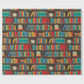 Liebe zum Lesen von virtuellen Bibliotheken Geschenkpapier (Flach)