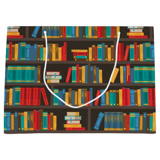 Liebe zum Lesen von virtuellen Bibliotheken Große Geschenktüte (Vorderseite)
