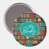 Liebe zum Lesen von virtuellen Bibliotheken Magnet (Vorderseite/Rückseite)