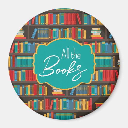 Liebe zum Lesen von virtuellen Bibliotheken Magnet (Vorne)