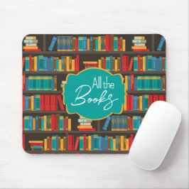 Liebe zum Lesen von virtuellen Bibliotheken Mousepad
