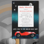Liebe zum Mond Baby Boy Classic Car Einladung