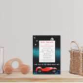 Liebe zum Mond Baby Boy Classic Car Einladung