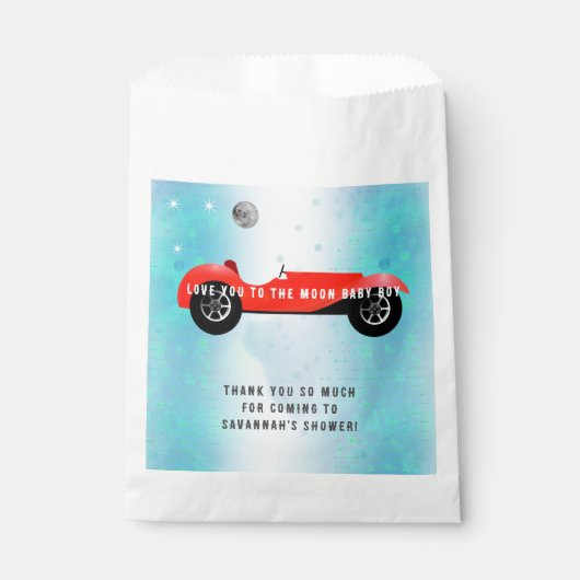 Liebe zum Mond Baby Boy Classic Car Geschenktütchen (Vorderseite)