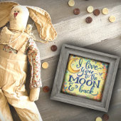 Liebe zum Mond Baby Inspirivity Plaque Fotodruck