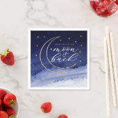 Liebe zum Mond & Back Paper Serviette (Beispiel)