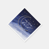 Liebe zum Mond & Back Paper Serviette (Ecke)