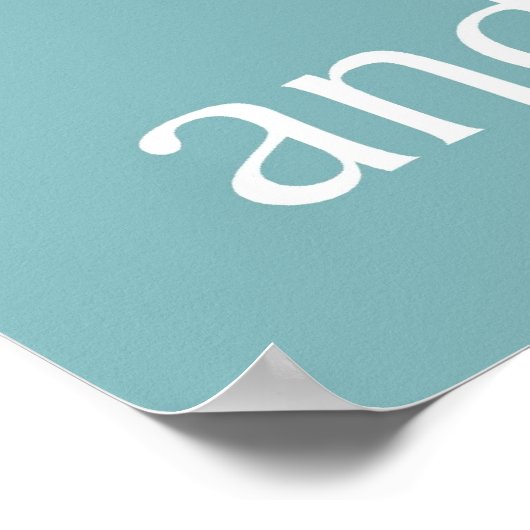 Liebe zum Mond-Back-Poster Poster (Ecke)