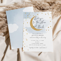Liebe zum Mond, Gold Stars Blue Baby Dusche