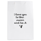 Liebe zum Mond Mittlere Geschenktüte (Vorderseite)