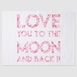 LIEBE ZUM MOND - Pink Hearts Tissue Seidenpapier