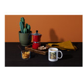 Liebe zum Mond, Reiseplakat individuell anpassbar Kaffeetasse