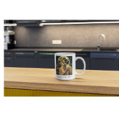 Liebe zum Mond, Reiseplakat individuell anpassbar Kaffeetasse