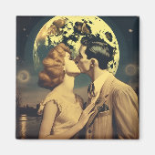 Liebe zum Mond, Reiseplakat individuell anpassbar Magnet (Vorne)