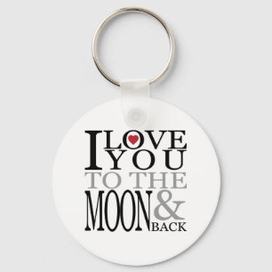 Liebe zum Mond Schlüsselanhänger