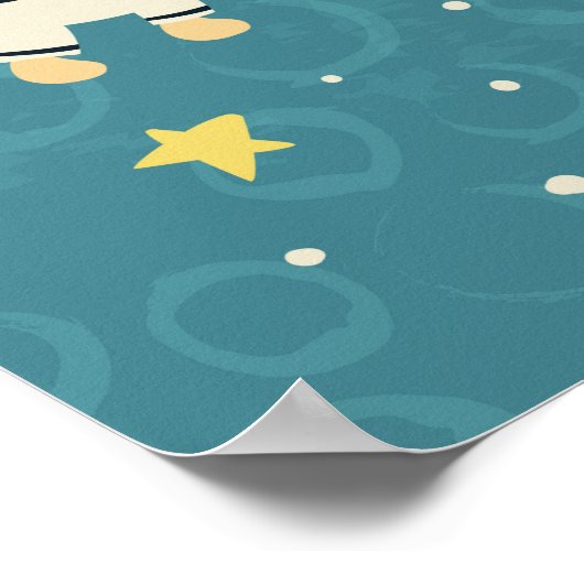 Liebe zum Mond und Backposter Poster (Ecke)