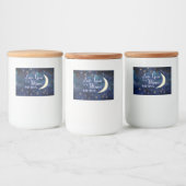 Liebe zum Mond und Rücken Aufkleber (Flaschen)