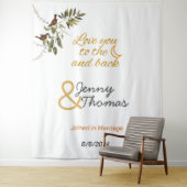 Liebe zum Mond und wieder bearbeitbar Wandteppich (Beispiel)