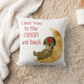 Liebe zum Mond und zum hinteren Baby-Kissen Kissen (Decke)