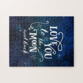 Liebe zum Mond und zum Nachthimmel Puzzle (Horizontal)