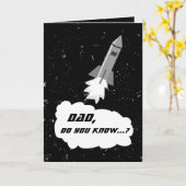 Liebe zum Mond und zur "Back Vaters Day Rocket" Karte (Gelbe Blume)