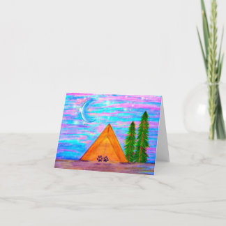 Liebe zum Mond und zur Rückseite Karte