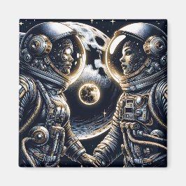 Liebe zum Mond und zurück | Astronauten Magnet