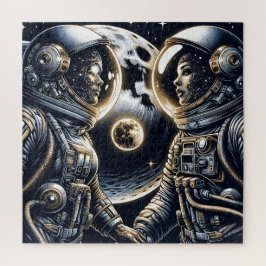 Liebe zum Mond und zurück | Astronauten Puzzle